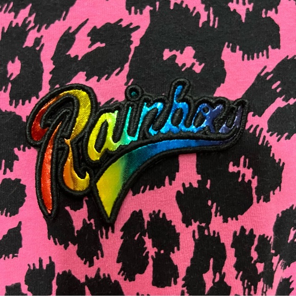 Marc Jacobs Pink/Black Animal Print and Striped Dress Size Medium - Picture 5 of 10